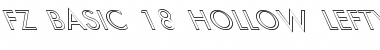 Download FZ BASIC 18 HOLLOW LEFTY Normal Font Title Preview
