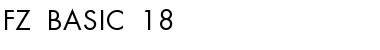 Download FZ BASIC 18 Normal Font Title Preview
