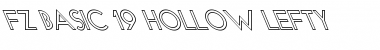 Download FZ BASIC 19 HOLLOW LEFTY Normal Font Title Preview