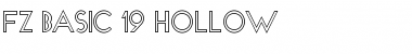 Download FZ BASIC 19 HOLLOW Normal Font Title Preview