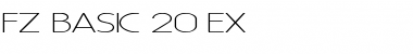 Download FZ BASIC 20 EX Normal Font Title Preview