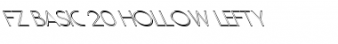 Download FZ BASIC 20 HOLLOW LEFTY Normal Font Title Preview