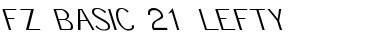 Download FZ BASIC 21 LEFTY Normal Font Title Preview
