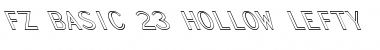 Download FZ BASIC 23 HOLLOW LEFTY Normal Font Title Preview