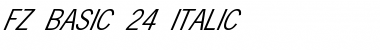 Download FZ BASIC 24 ITALIC Normal Font Title Preview