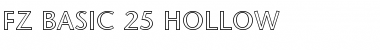 Download FZ BASIC 25 HOLLOW Normal Font Title Preview