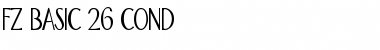 Download FZ BASIC 26 COND Normal Font Title Preview