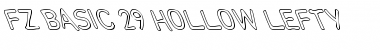 Download FZ BASIC 29 HOLLOW LEFTY Normal Font Title Preview