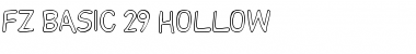 Download FZ BASIC 29 HOLLOW Normal Font Title Preview