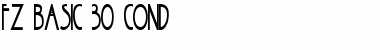 Download FZ BASIC 30 COND Normal Font Title Preview