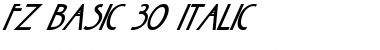 Download FZ BASIC 30 ITALIC Normal Font Title Preview