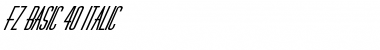Download FZ BASIC 40 ITALIC Normal Font Title Preview