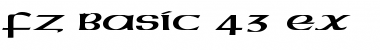 Download FZ BASIC 43 EX Normal Font Title Preview