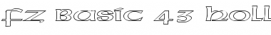 Download FZ BASIC 43 HOLLOW EX Normal Font Title Preview