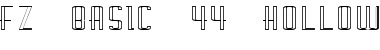 Download FZ BASIC 44 HOLLOW EX Bold Font Title Preview