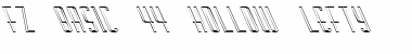 Download FZ BASIC 44 HOLLOW LEFTY Bold Font Title Preview
