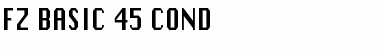 Download FZ BASIC 45 COND Normal Font Title Preview
