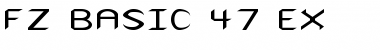 Download FZ BASIC 47 EX Normal Font Title Preview
