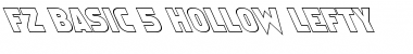Download FZ BASIC 5 HOLLOW LEFTY Normal Font Title Preview