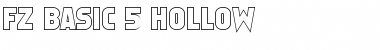 Download FZ BASIC 5 HOLLOW Normal Font Title Preview