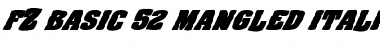 Download FZ BASIC 52 MANGLED ITALIC Normal Font Title Preview