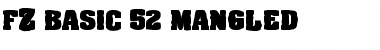 Download FZ BASIC 52 MANGLED Normal Font Title Preview