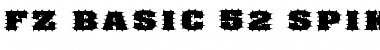 Download FZ BASIC 52 SPIKED EX Normal Font Title Preview