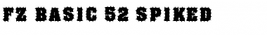 Download FZ BASIC 52 SPIKED Normal Font Title Preview