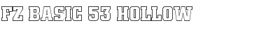 Download FZ BASIC 53 HOLLOW Normal Font Title Preview