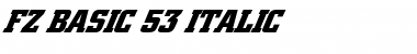Download FZ BASIC 53 ITALIC Normal Font Title Preview