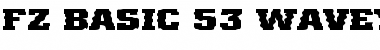 Download FZ BASIC 53 WAVEY EX Normal Font Title Preview