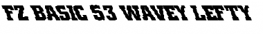 Download FZ BASIC 53 WAVEY LEFTY Normal Font Title Preview