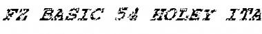 Download FZ BASIC 54 HOLEY ITALIC Normal Font Title Preview