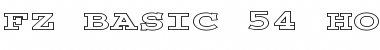 Download FZ BASIC 54 HOLLOW EX Bold Font Title Preview