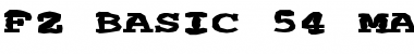 Download FZ BASIC 54 MANGLED EX Normal Font Title Preview