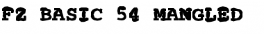 Download FZ BASIC 54 MANGLED Normal Font Title Preview