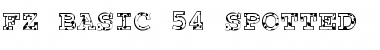 Download FZ BASIC 54 SPOTTED Normal Font Title Preview