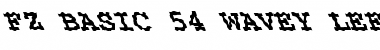 Download FZ BASIC 54 WAVEY LEFTY Normal Font Title Preview