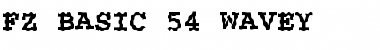 Download FZ BASIC 54 WAVEY Normal Font Title Preview