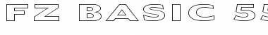 Download FZ BASIC 55 HOLLOW EX Normal Font Title Preview