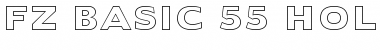 Download FZ BASIC 55 HOLLOW Normal Font Title Preview