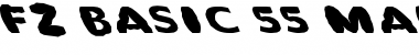 Download FZ BASIC 55 MANGLED LEFTY Normal Font Title Preview