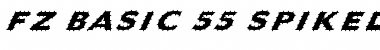 Download FZ BASIC 55 SPIKED ITALIC Normal Font Title Preview