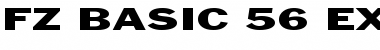 Download FZ BASIC 56 EX Normal Font Title Preview