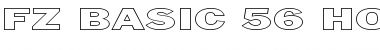 Download FZ BASIC 56 HOLLOW EX Normal Font Title Preview
