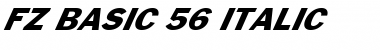 Download FZ BASIC 56 ITALIC Normal Font Title Preview
