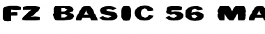 Download FZ BASIC 56 MANGLED EX Normal Font Title Preview