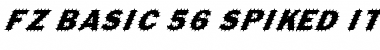 Download FZ BASIC 56 SPIKED ITALIC Normal Font Title Preview