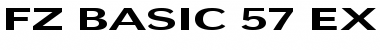 Download FZ BASIC 57 EX Normal Font Title Preview