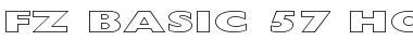 Download FZ BASIC 57 HOLLOW EX Normal Font Title Preview